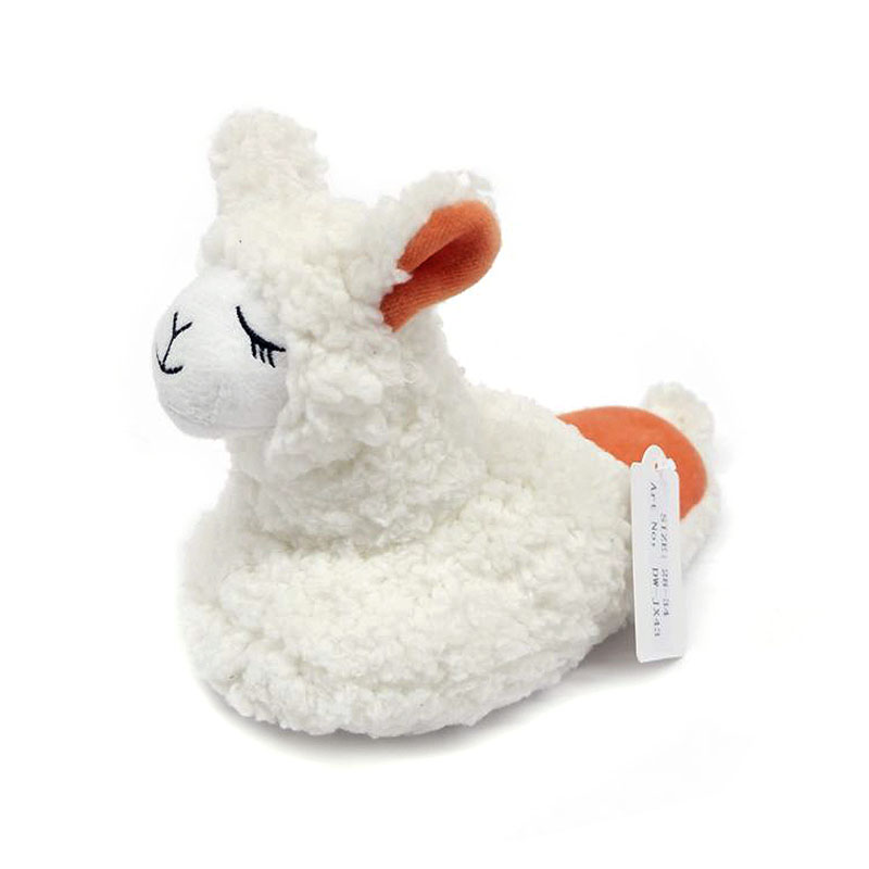 Mga tsinelas na alpaca na walang takong