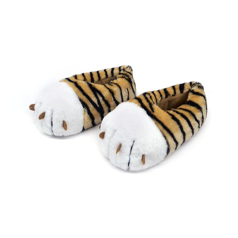Cute maliit na tigre PAWS tsinelas